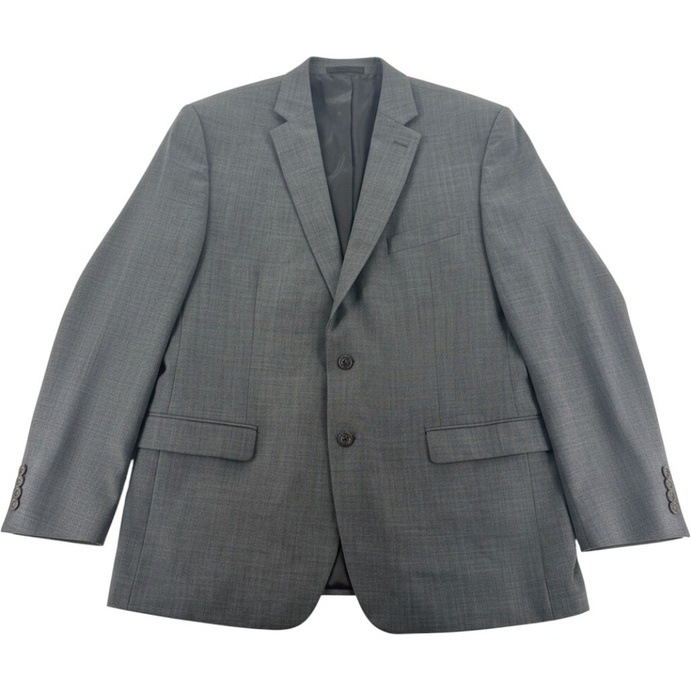 Lauren Ralph Lauren Blazer 44R Gray 100% Wool Two Button Sport Coat Jacket